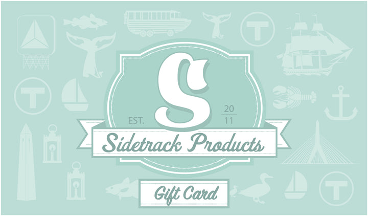 Sidetrack Products MBTA and Boston Gifts Gift Card