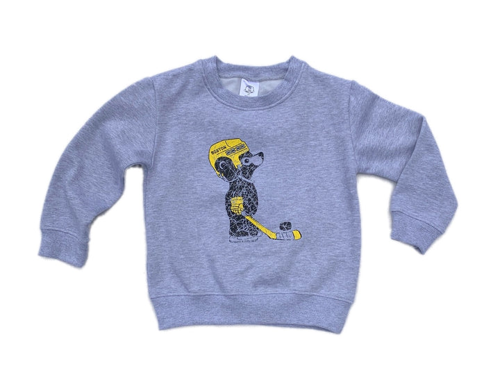 Toddler Boston Hockey Cub Sweatshirt - Granite Heather